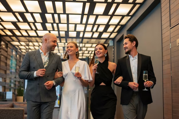 Group of expats at a networking event in Dubai